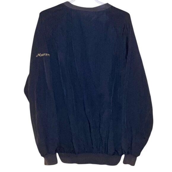 Augusta National Golf Shop Masters Navy Crewneck Nylon Windbreaker Size Large - Picture 4 of 5